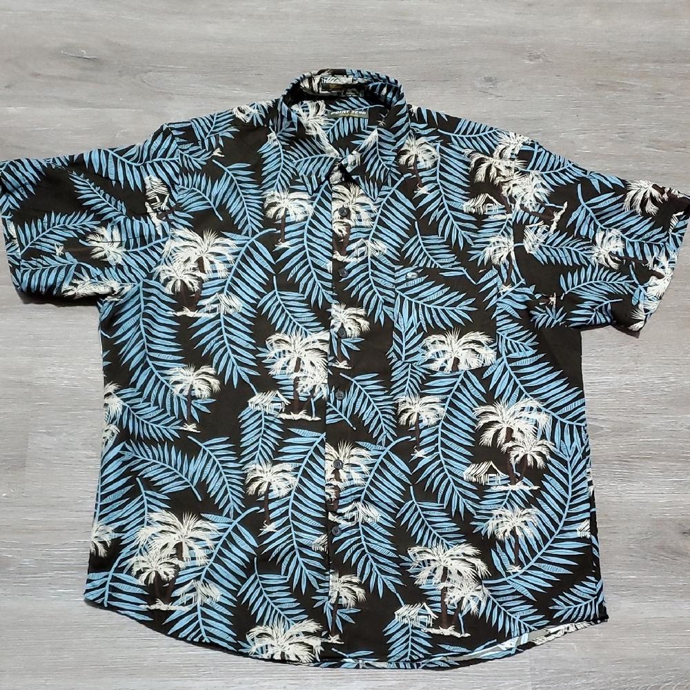 Tropical Palm Print Men's Shirt